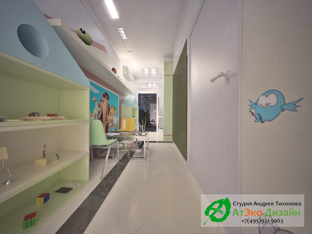 Зонирование - главная составляющая функционального дизайна детского сада, развивающего центра.