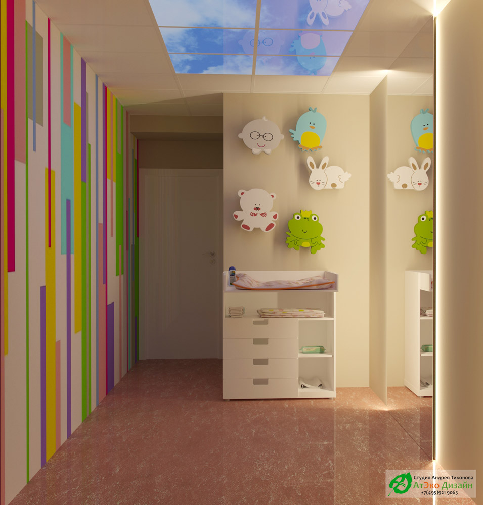 Дизайн интерьера детского развивающего центра в Москве